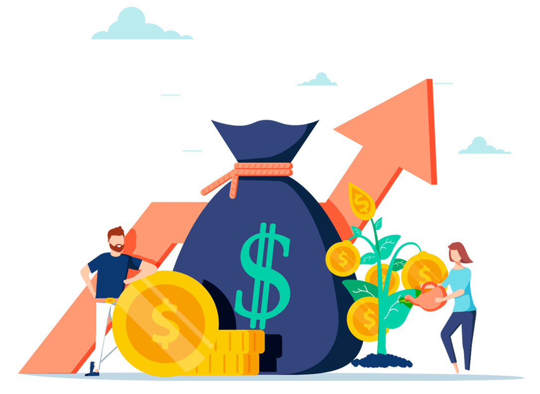 Build wealth with purpose - Investment growth illustration